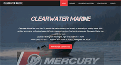 Desktop Screenshot of clearwater-marine.com